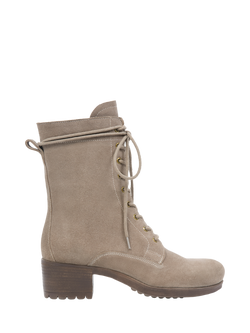 Celtic & Co. Suede Block Heel Derby Boots, Camel