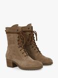 Celtic & Co. Suede Block Heel Derby Boots, Camel