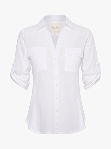 Part Two Cortnia Fitted Shirt - view 2, Bright White