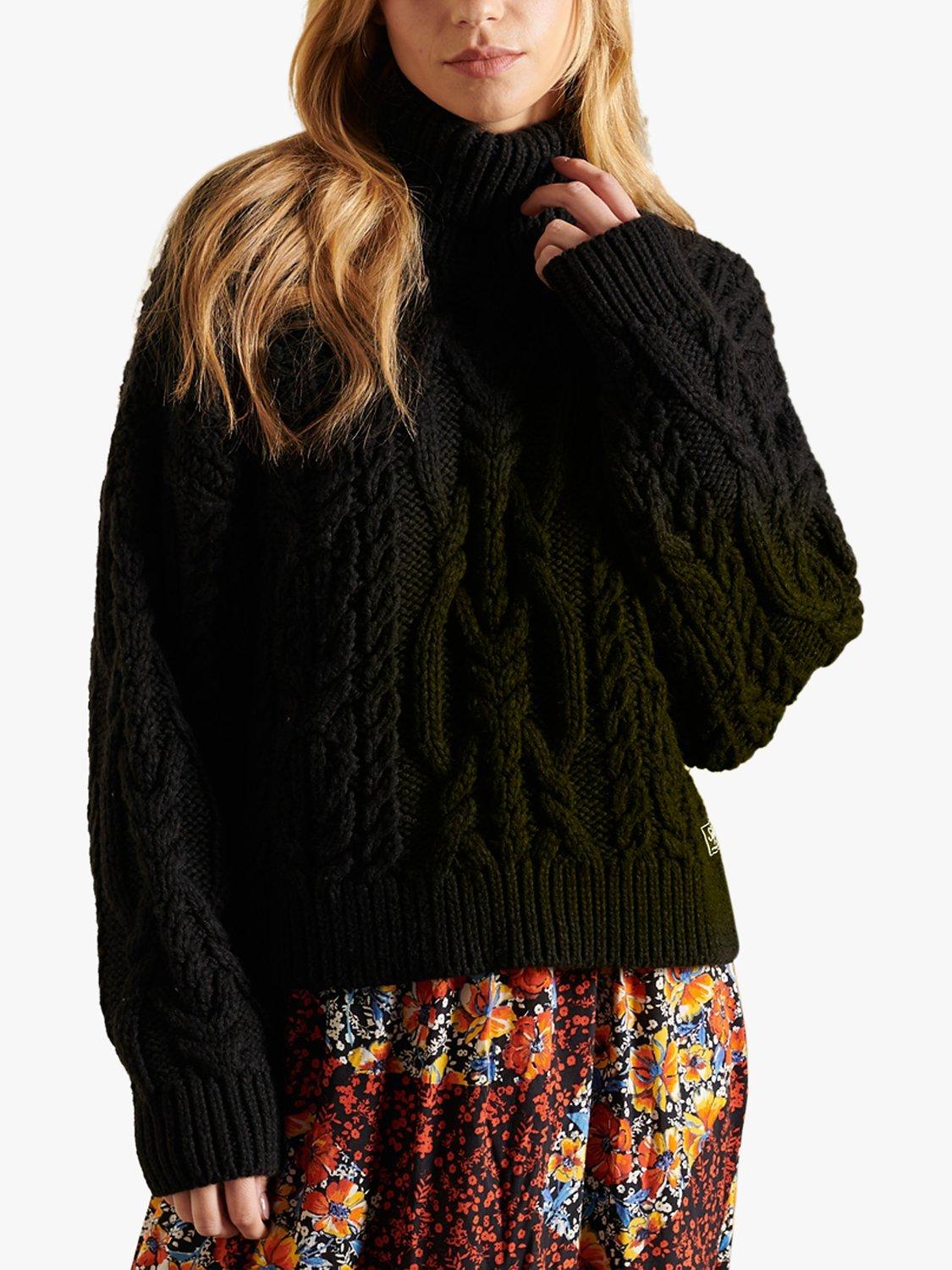 Superdry Vintage High Neck Cable Knit Jumper