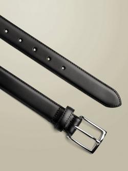 Charles Tyrwhitt Formal Leather Belt - view 2, Black