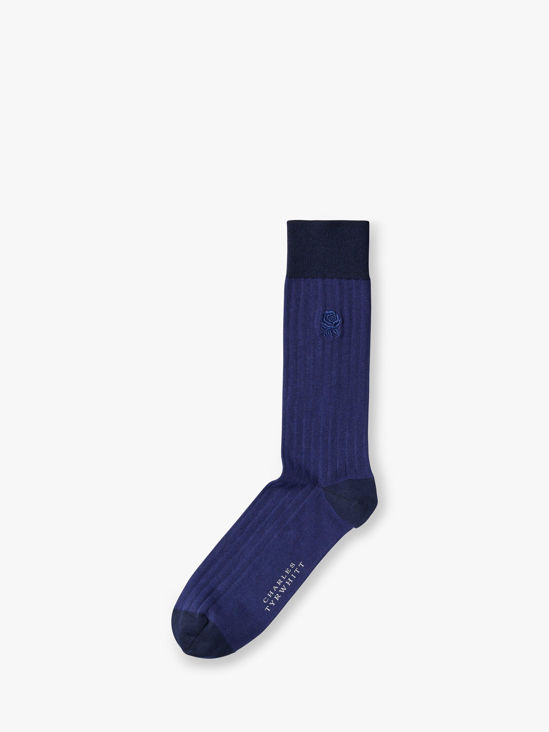 Charles Tyrwhitt England Rugby Ribbed Cotton Rich Socks