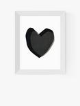 EAST END PRINTS Seventy Tree 'Monochrome Heart' Framed Print