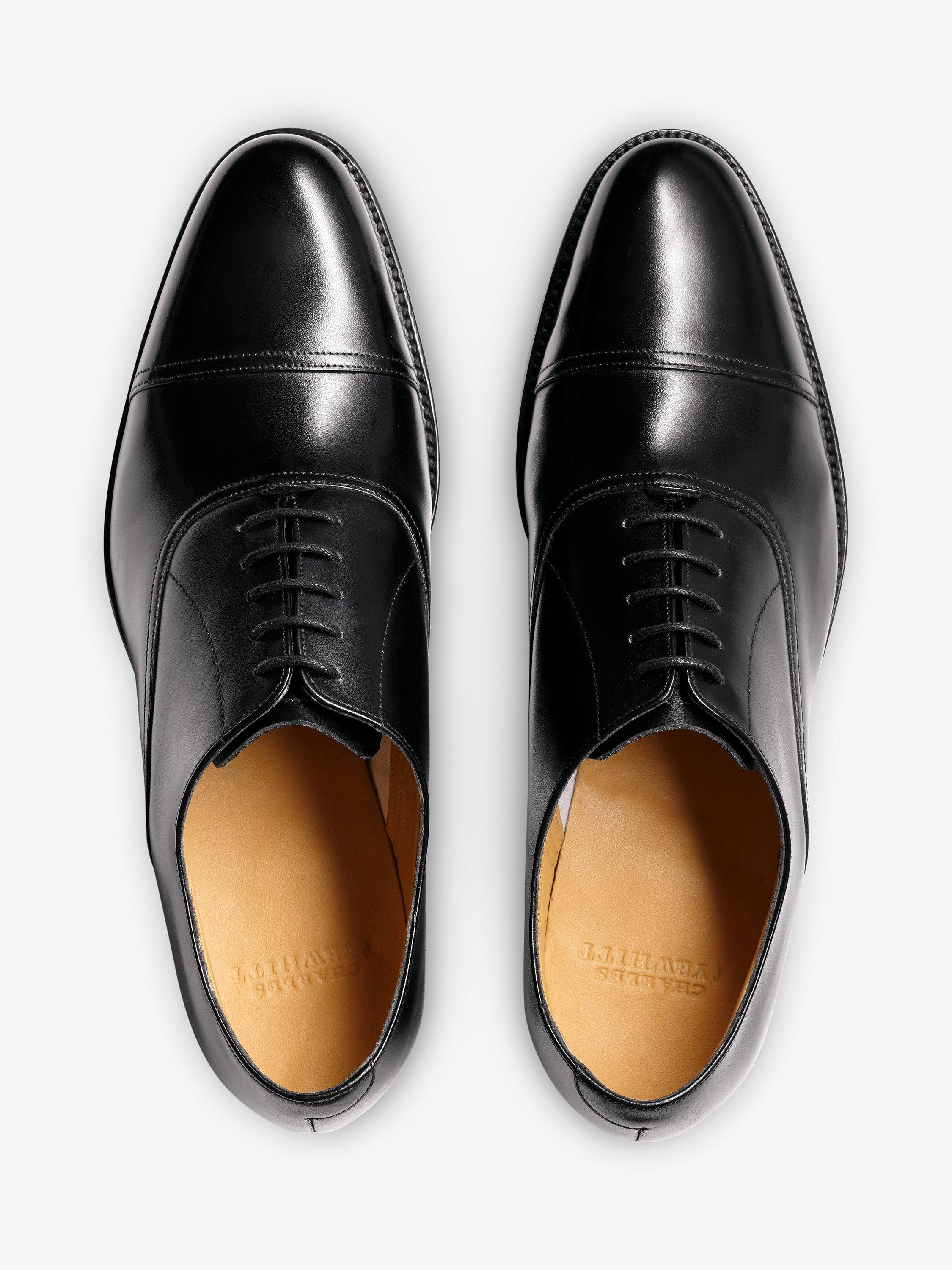 Product image 2 of 3, which shows Charles Tyrwhitt Leather Oxford Shoes, Black, 7