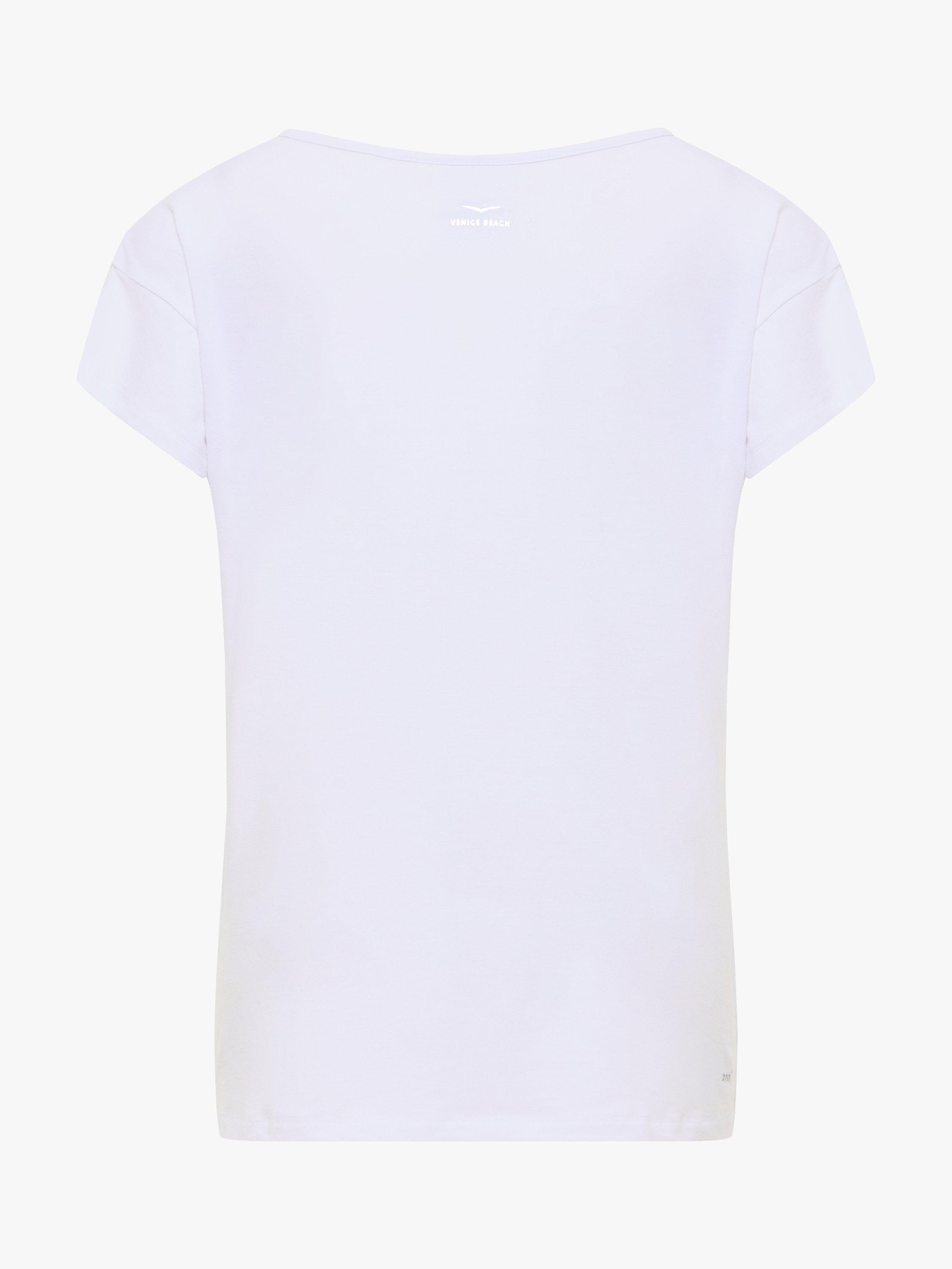 Venice Beach Tiana Short Sleeve Gym Top, White/Multi, XS