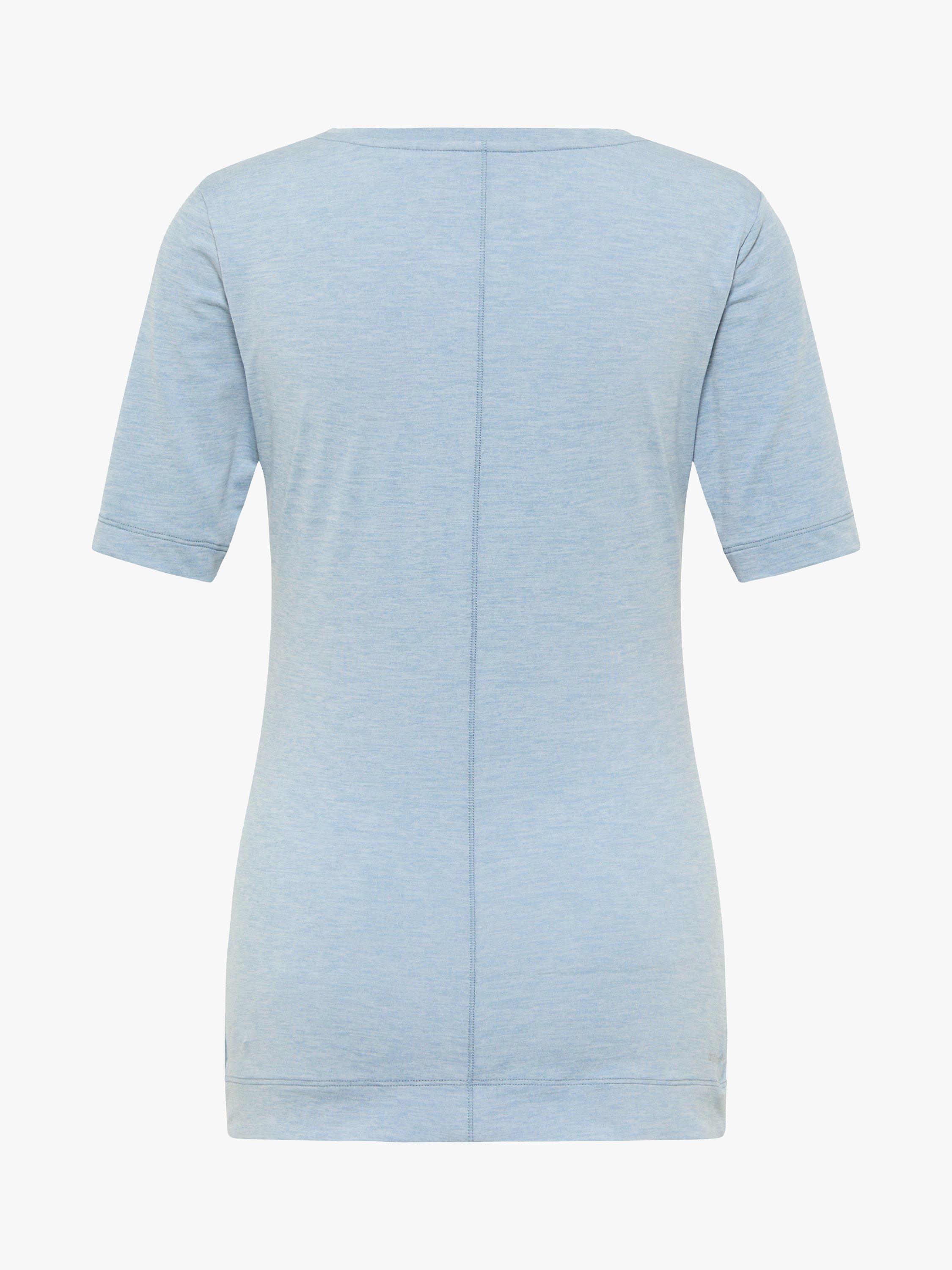 Venice Beach Peach Short Sleeve Gym Top, Dusty Blue, XL