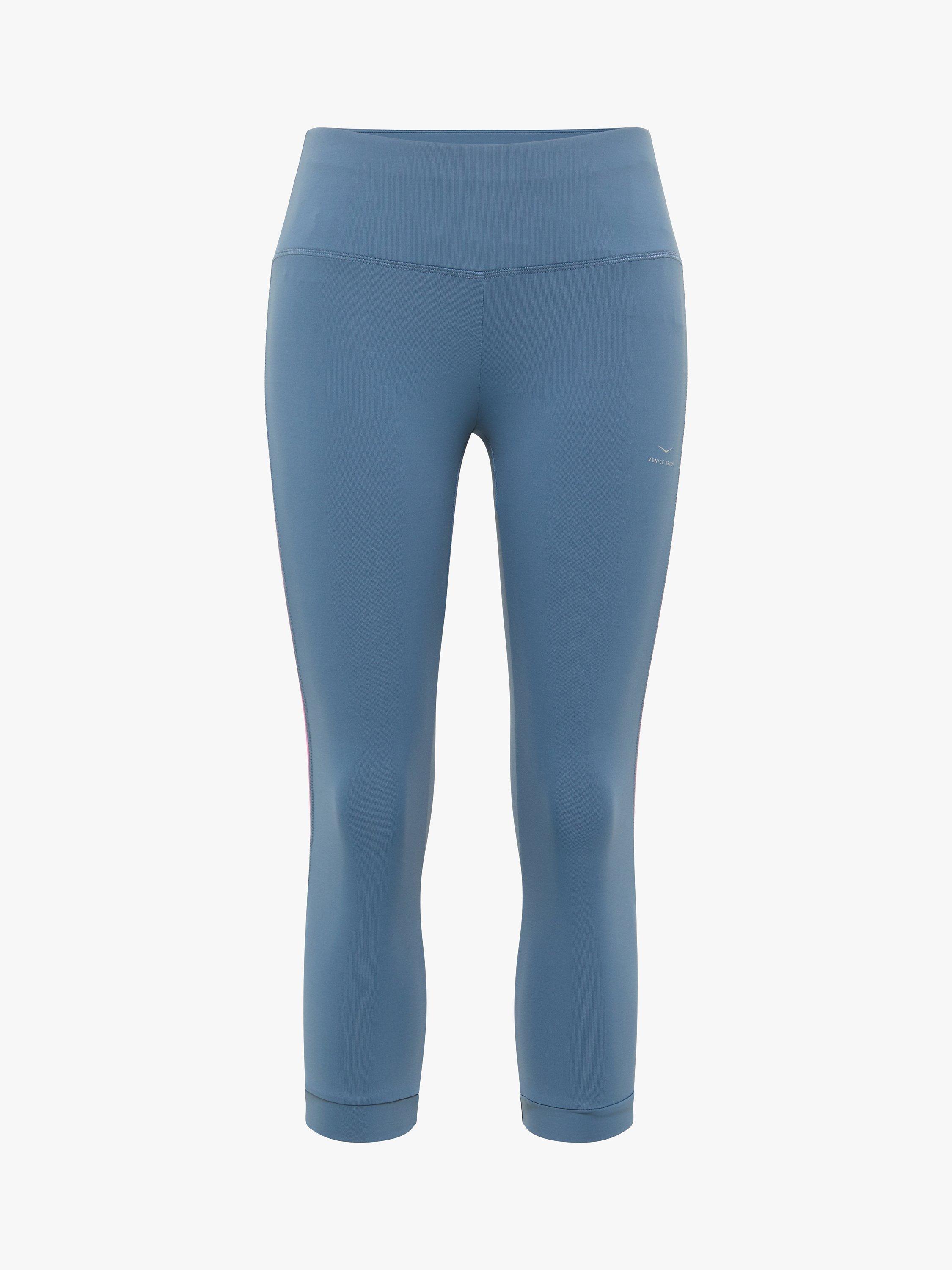 Product image 5 of 6, which shows Venice Beach Kimberly 3/4 Leggings, Blue Rose, L