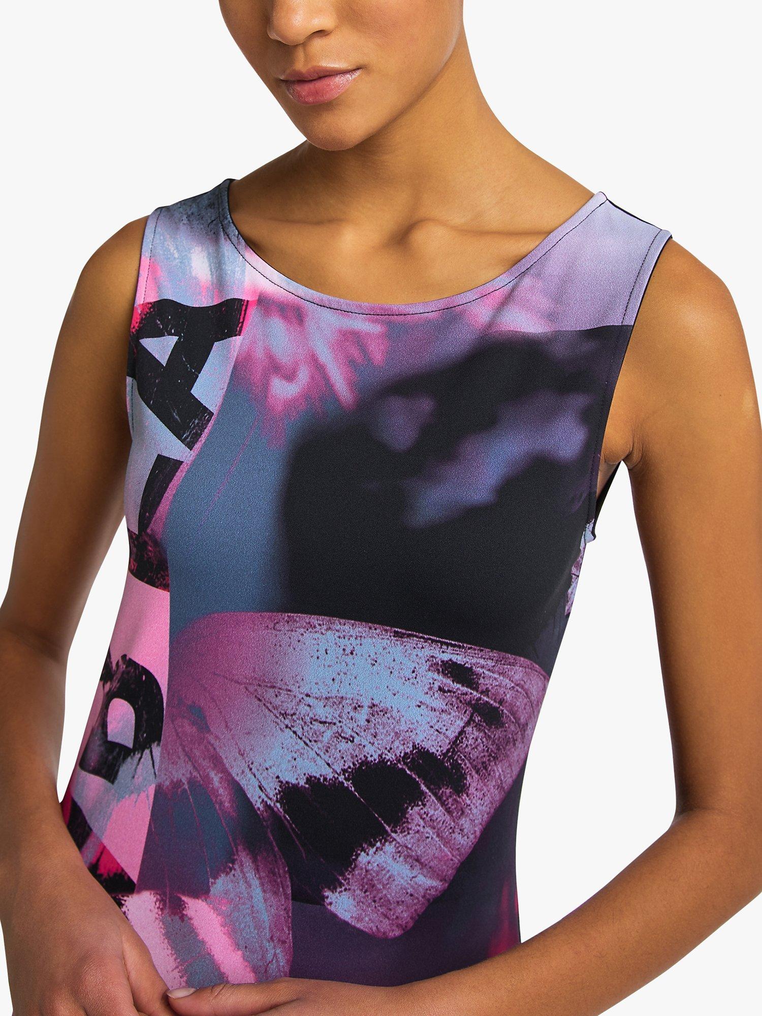 Product image 2 of 6, which shows Venice Beach Kimberly 3/4 Leggings, Blue Rose, L