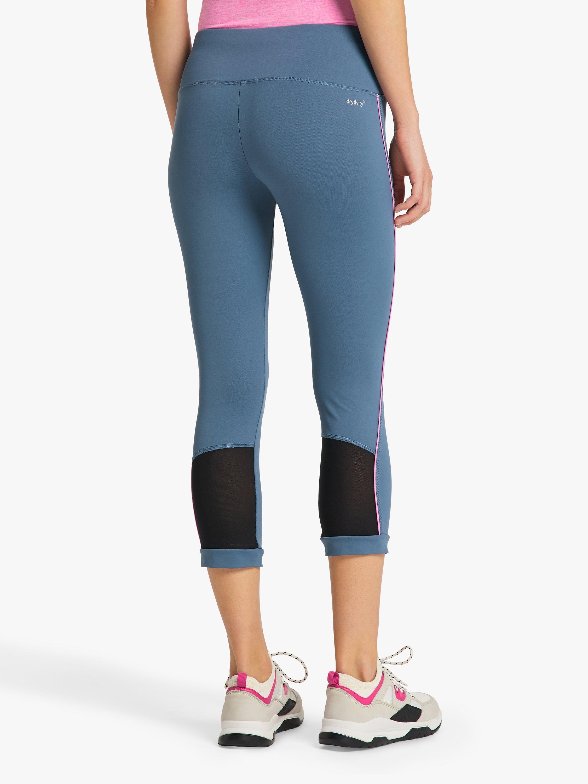 Product image 3 of 6, which shows Venice Beach Kimberly 3/4 Leggings, Blue Rose, L