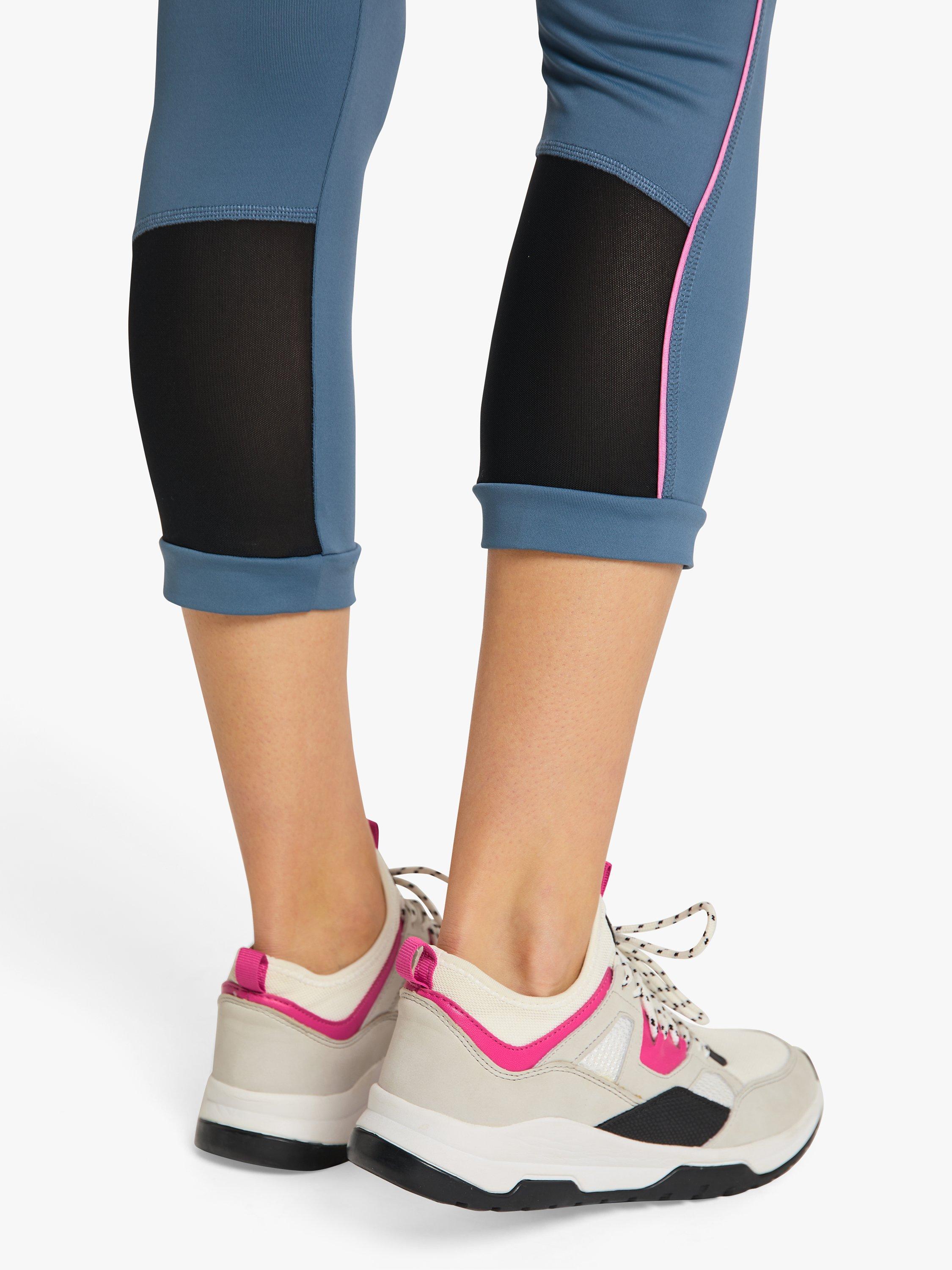 Product image 4 of 6, which shows Venice Beach Kimberly 3/4 Leggings, Blue Rose, L
