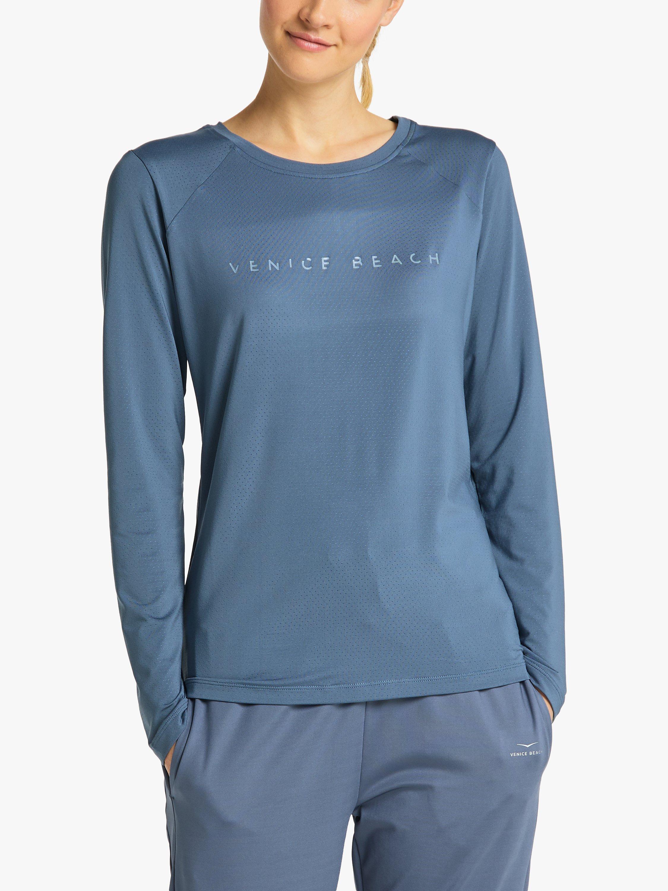 Product image 2 of 6, which shows Venice Beach Pittis Long Sleeve Gym Top, Coast Blue, S