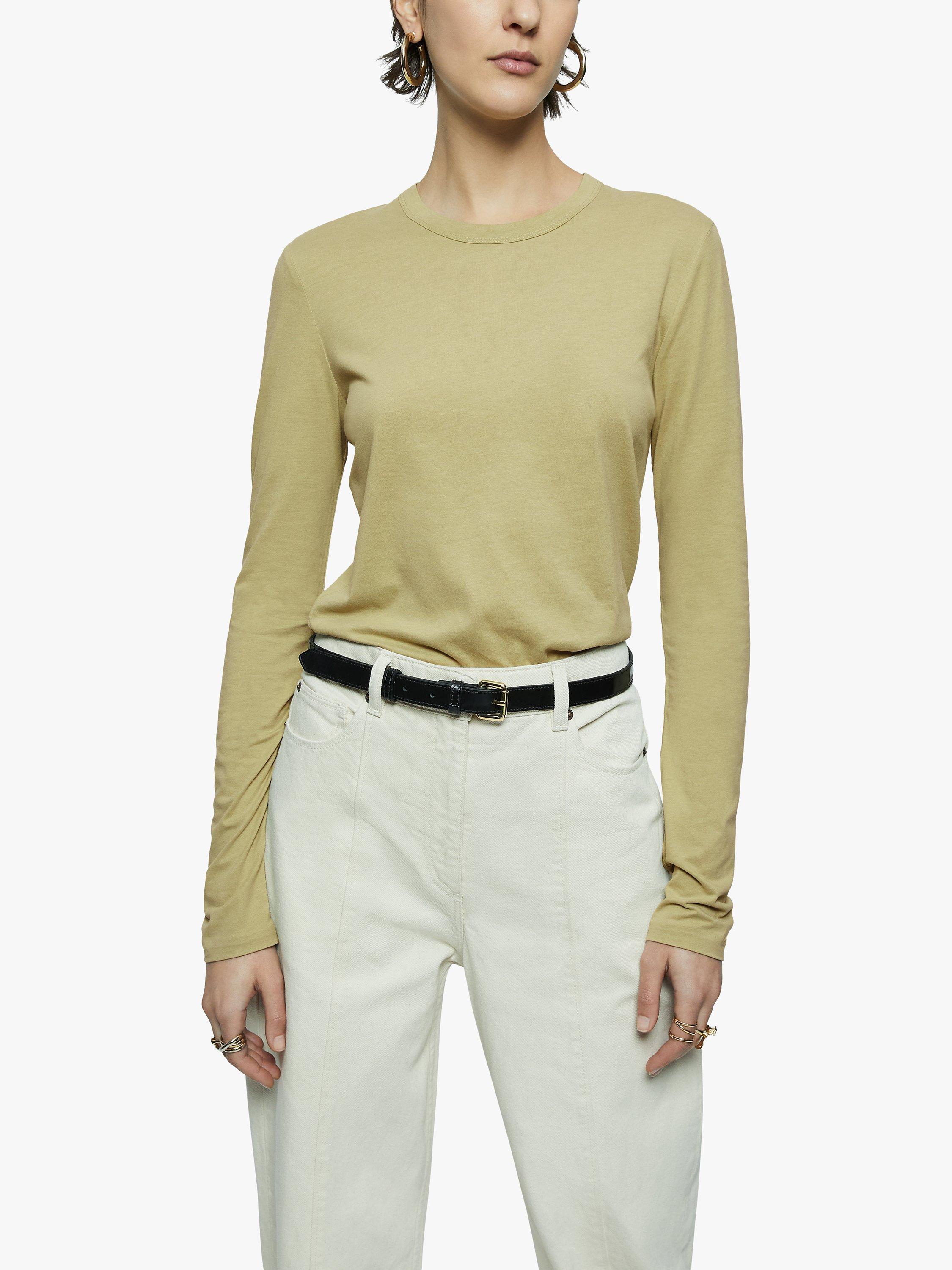 Jigsaw Sueded Jersey Long Sleeve Top