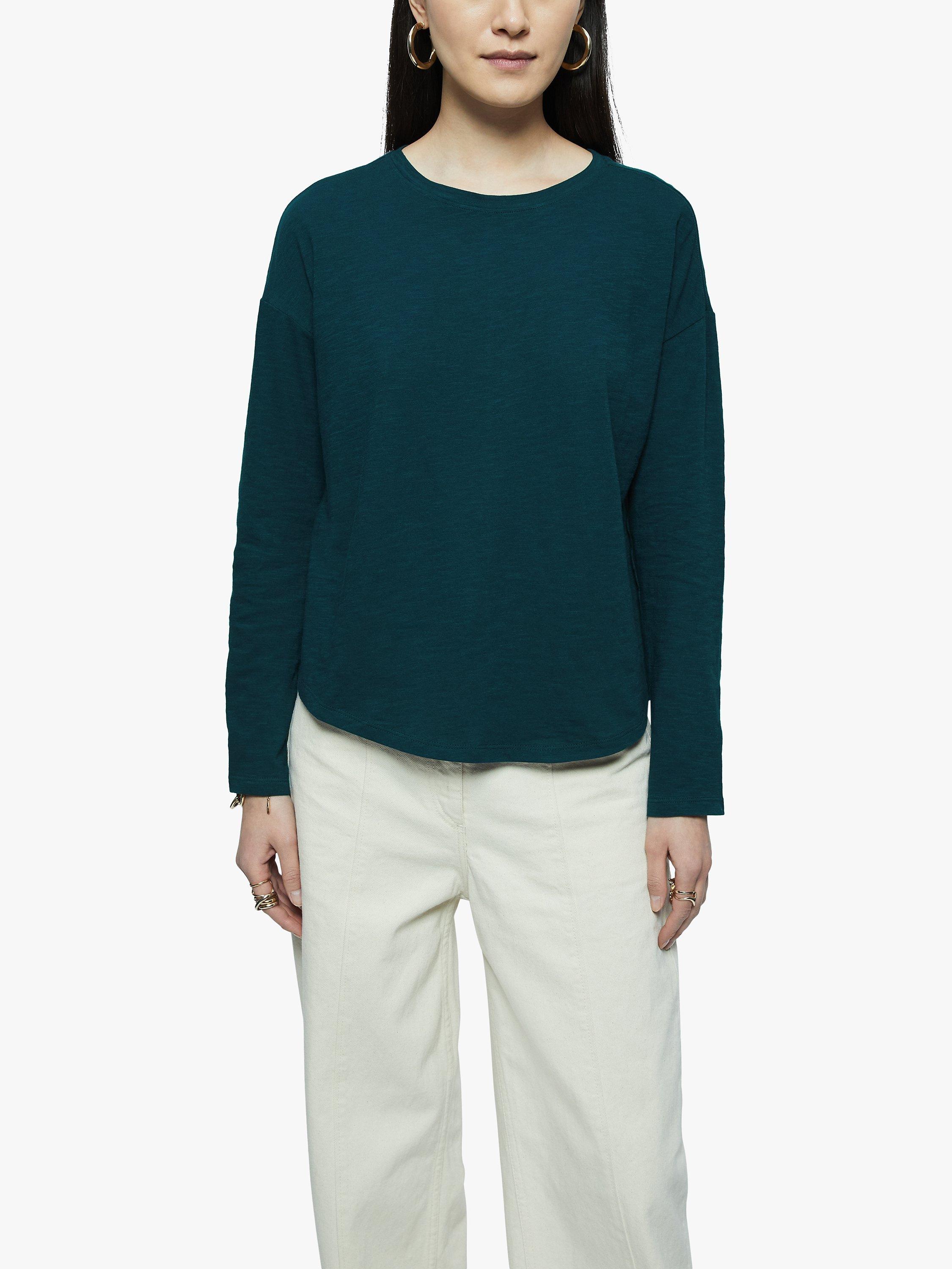 Jigsaw Cotton Slub Long Sleeve T-Shirt