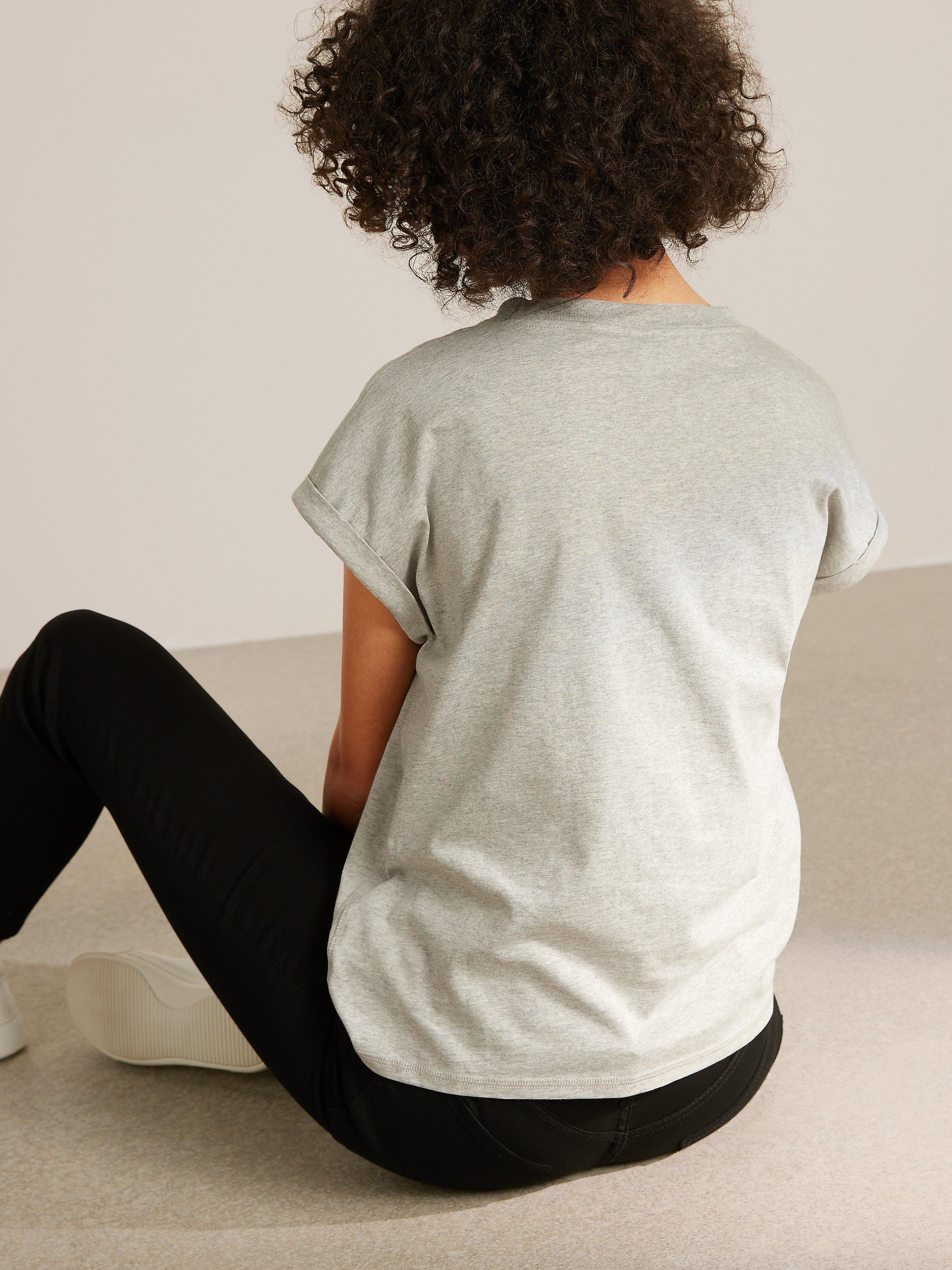 Product image 2 of 6, which shows AND/OR Cotton Tank T-Shirt, Grey Marl, 6