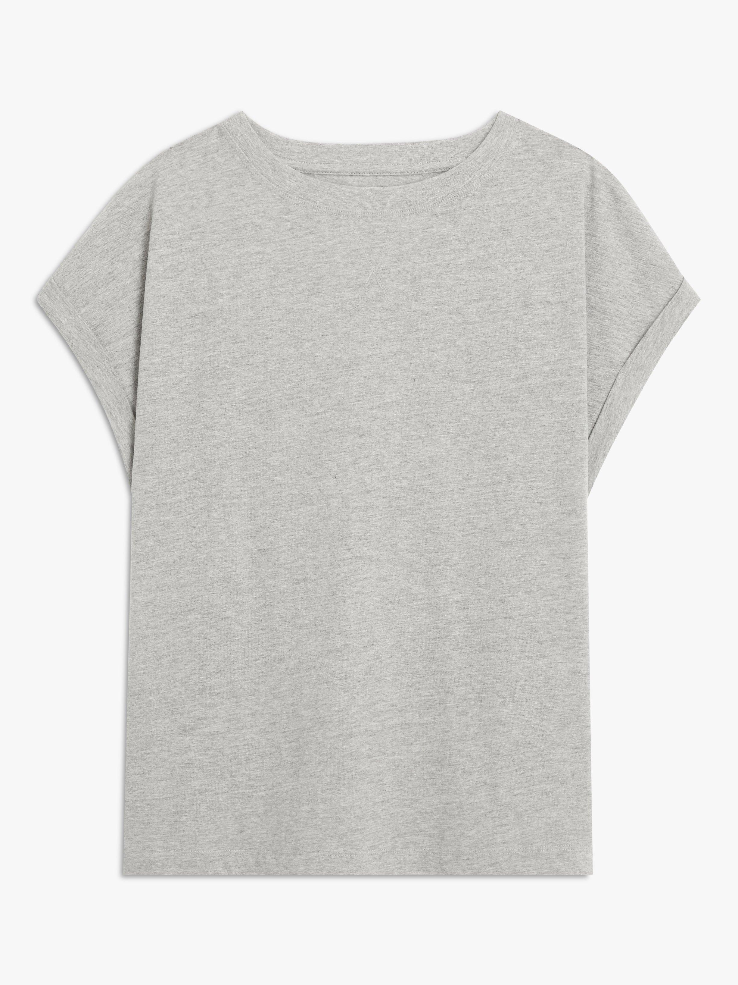 Product image 5 of 6, which shows AND/OR Cotton Tank T-Shirt, Grey Marl, 6
