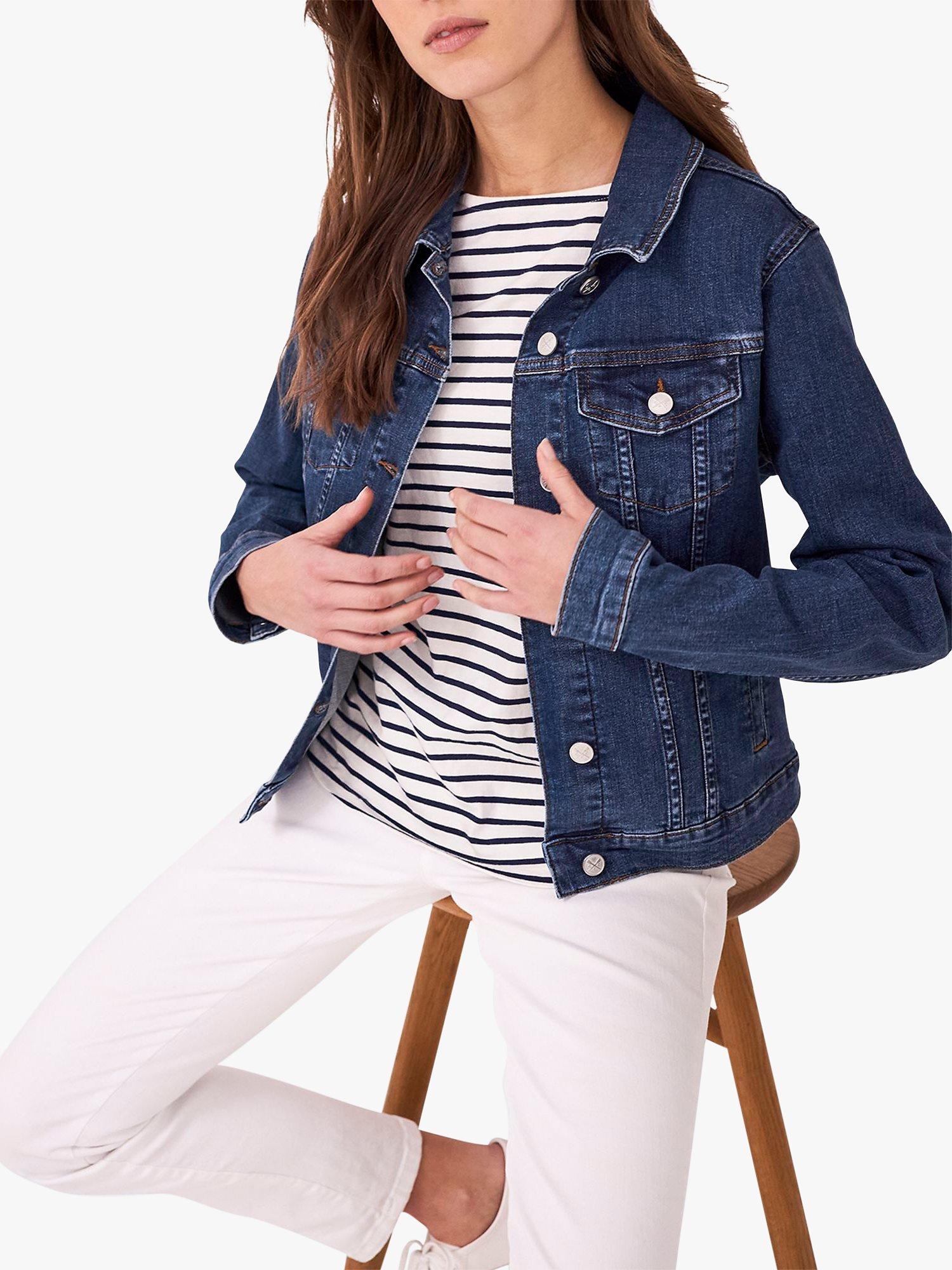 Crew Clothing Classic Denim Jacket, Mid Blue