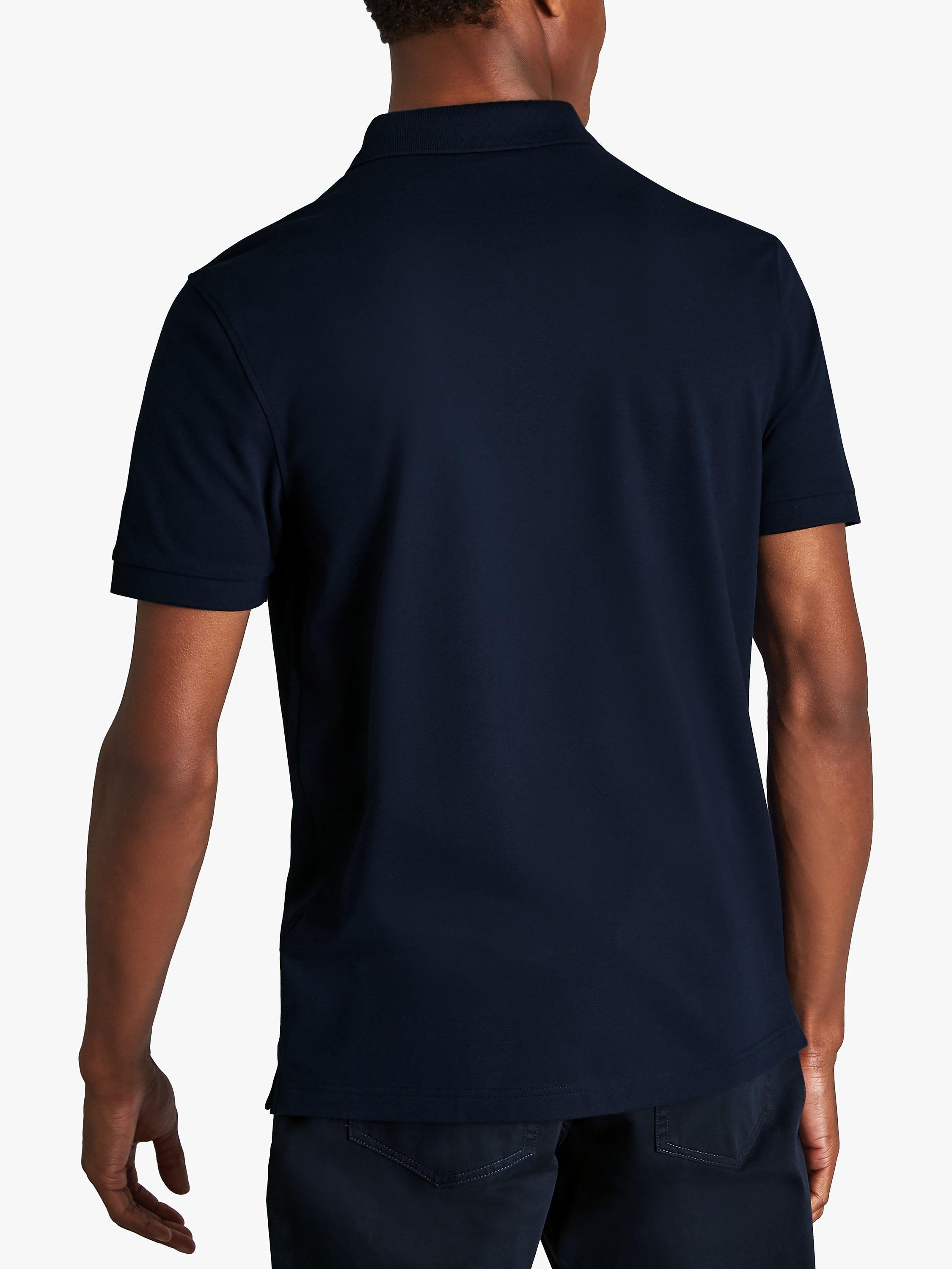 Product image 2 of 6, which shows Charles Tyrwhitt Pique Polo Shirt, Navy Blue, S