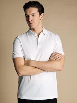 Charles Tyrwhitt Pique Polo Shirt, White