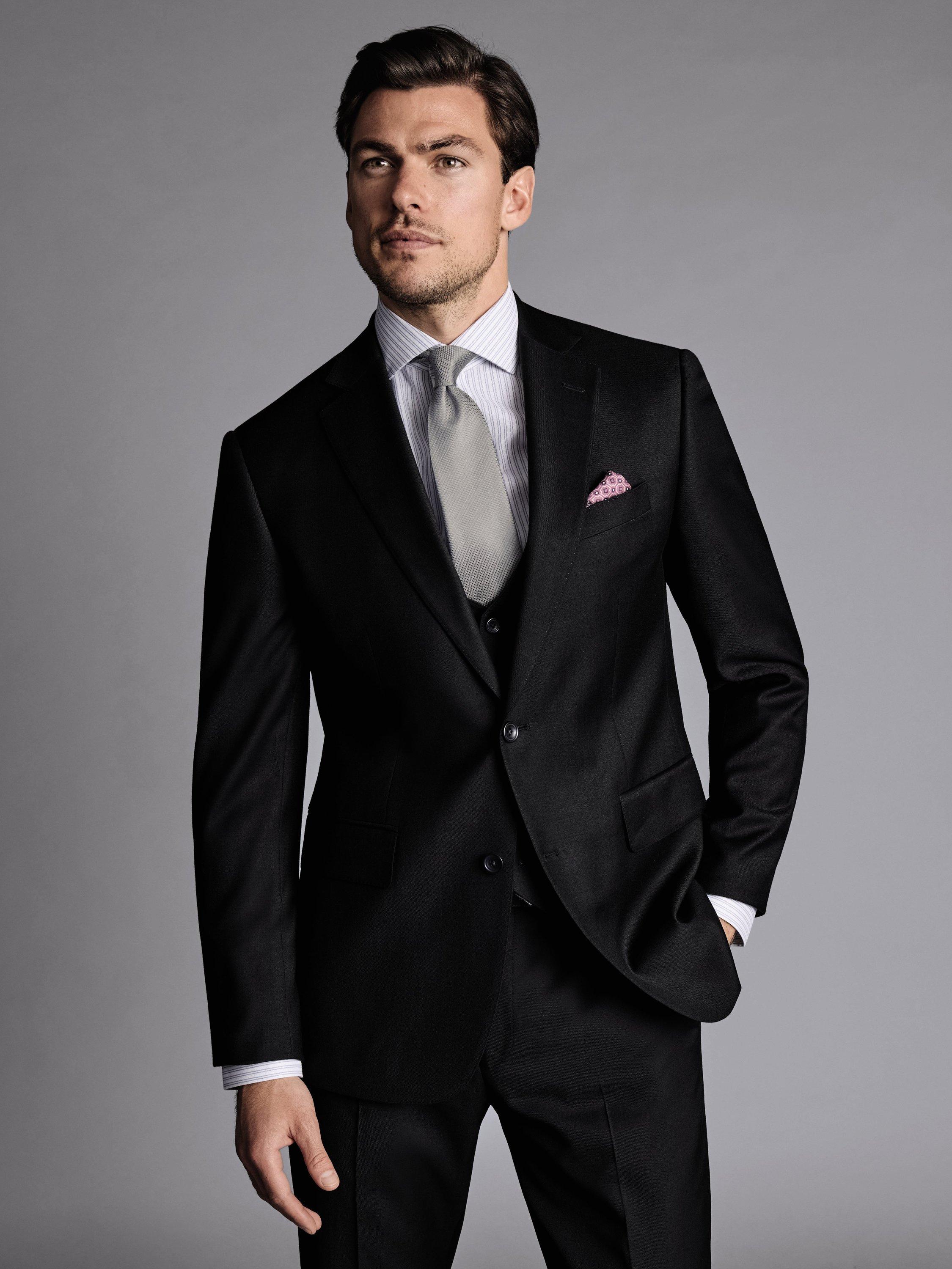 Charles Tyrwhitt Natural Stretch Twill Suit Jacket