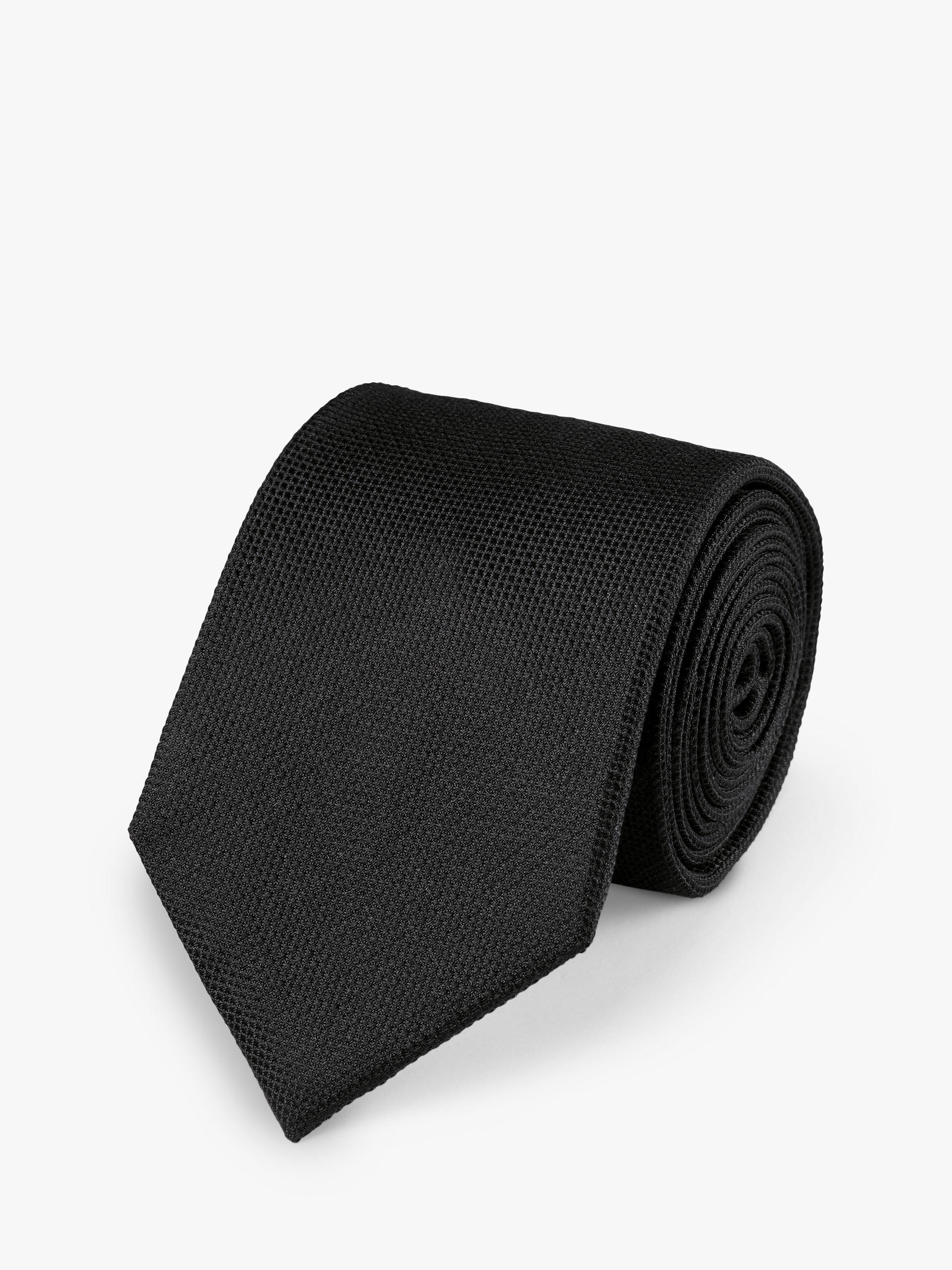 Charles Tyrwhitt Stain Resistant Silk Tie, Black