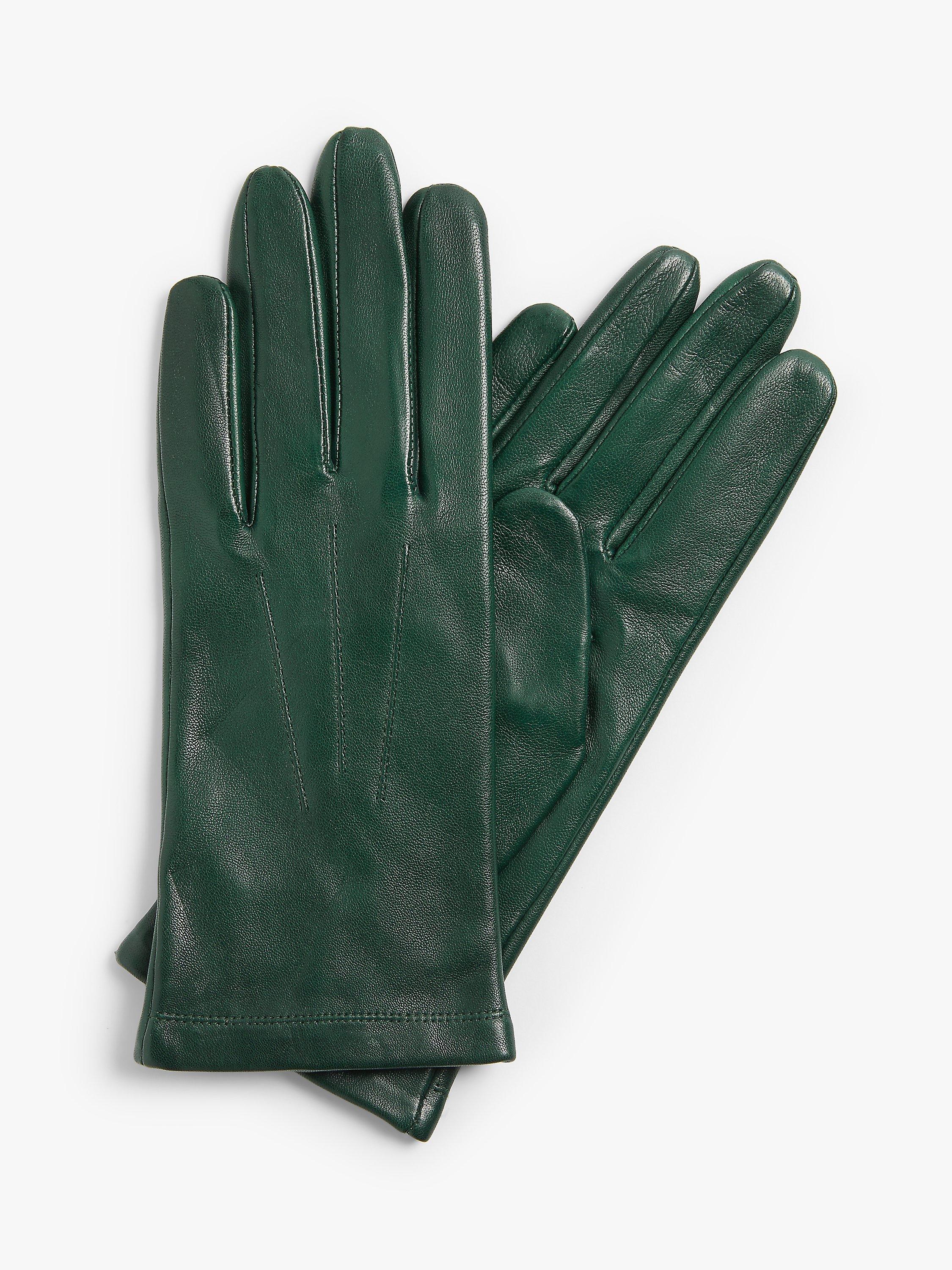John Lewis Fleece Lined Leather Gloves