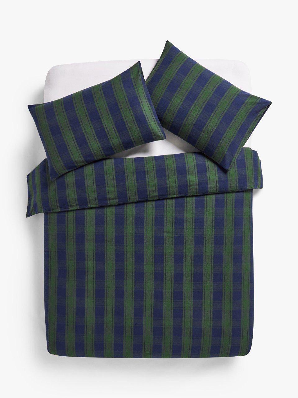 John Lewis Brushed Check Duvet Cover Set