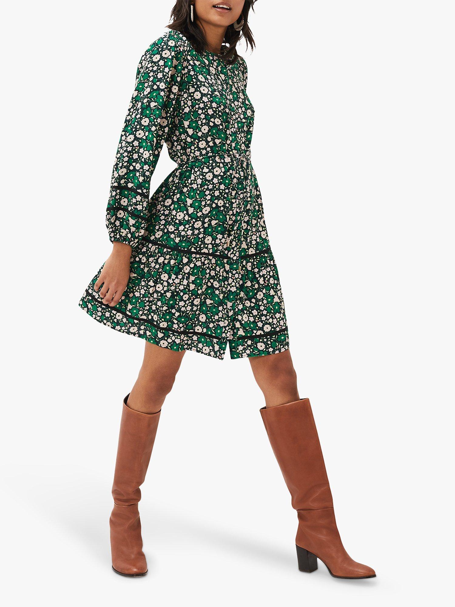 Phase Eight Ava Floral Print Mini Dress, Multi