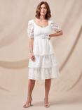 Phase Eight Elyse Lace Tiered Wedding Dress, Ivory