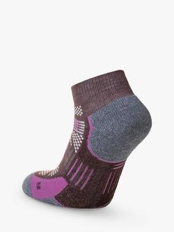 Hilly Supreme Ankle Running Socks - view 2, Cocoa/Heather