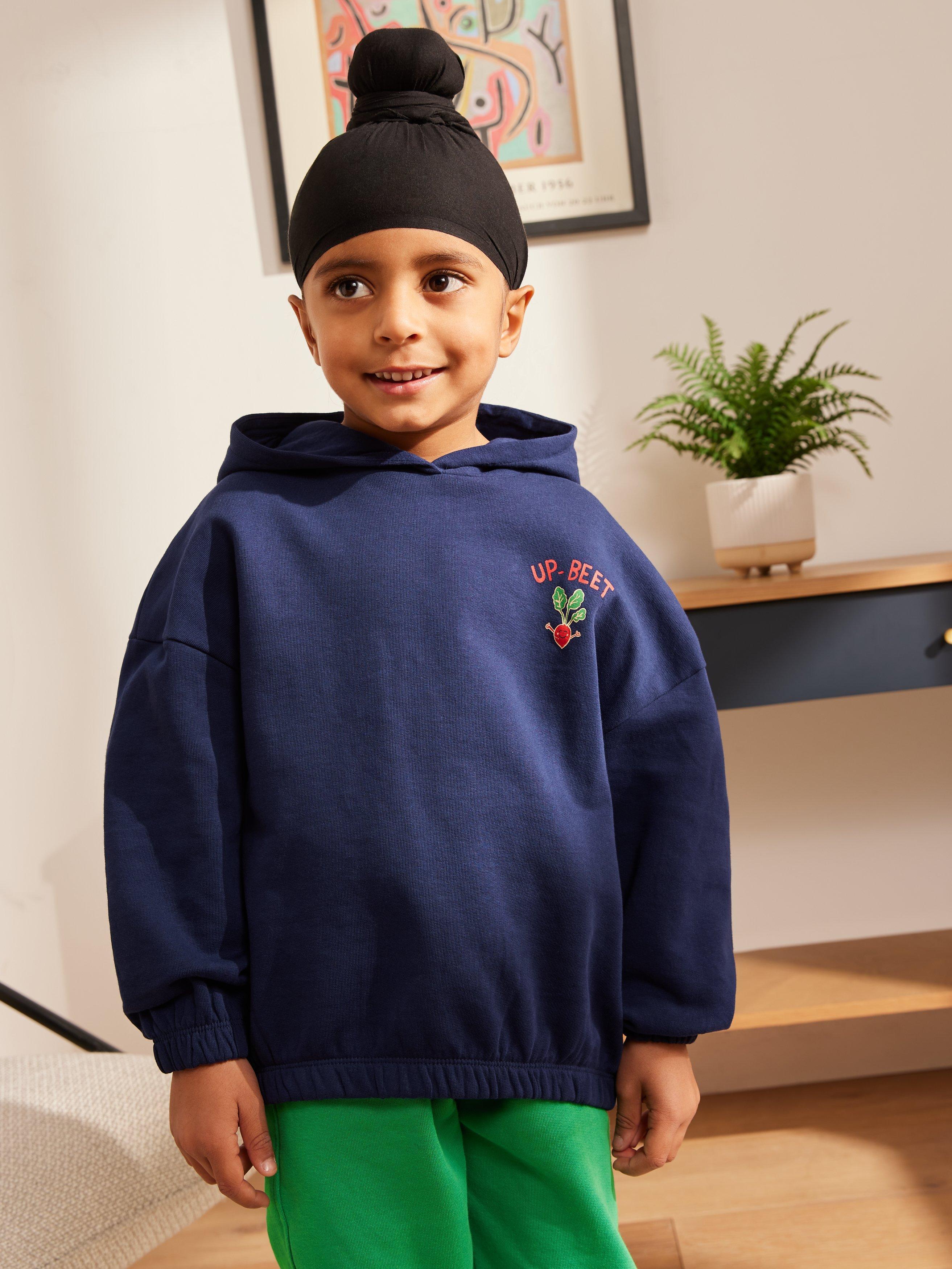 John Lewis ANYDAY Kids' Up Beet Hoodie, Navy