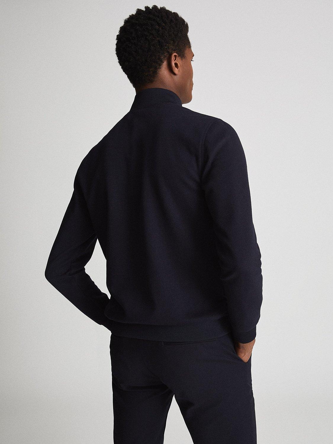 Product image 2 of 5, which shows Reiss Flintoff Quilted Jacket, Navy Blue, L