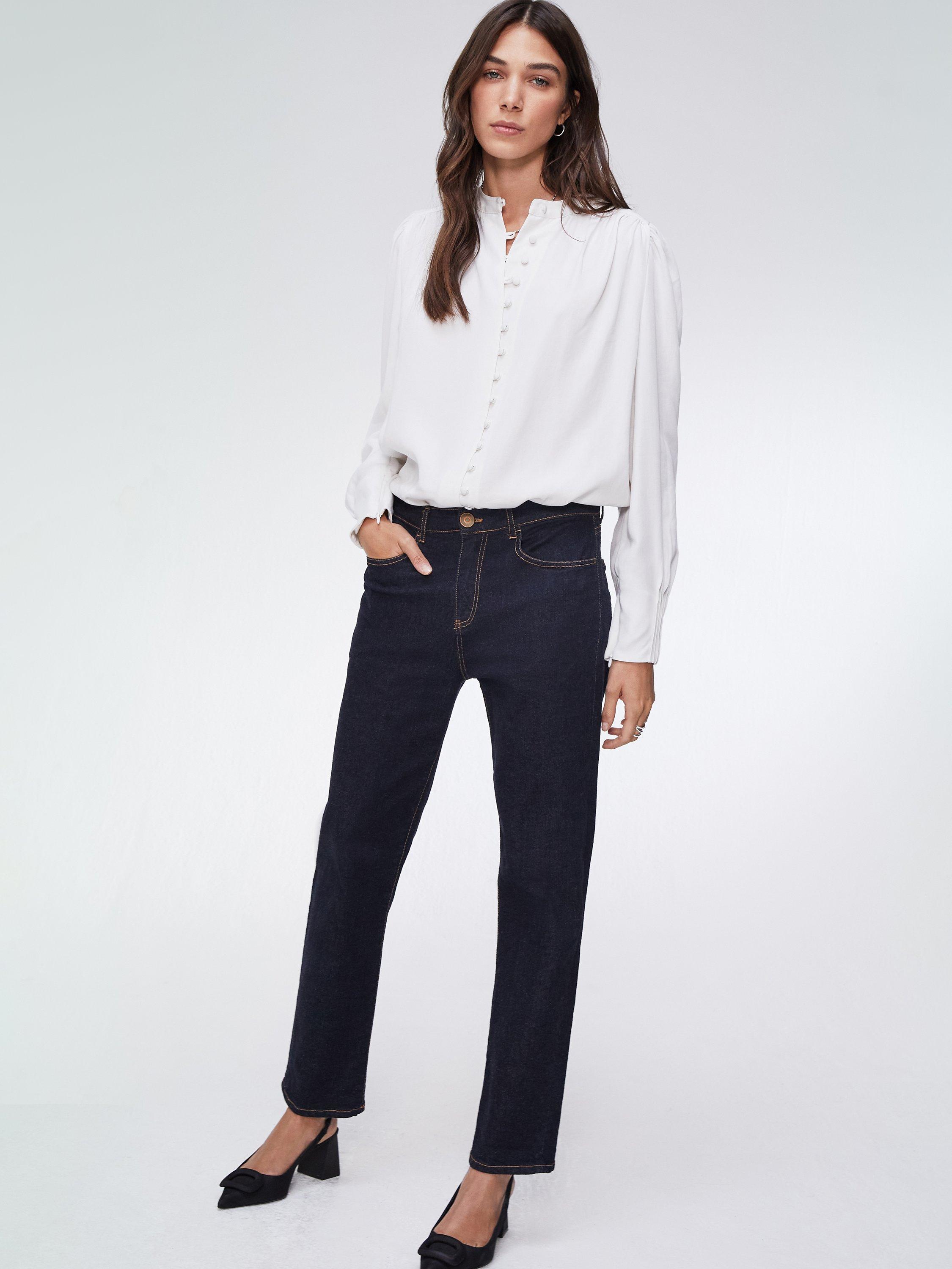 Baukjen Organic Boyfriend Jeans, Dark Denim