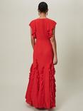 Phase Eight Collection 8 Donatella Ruffle Maxi Dress, Scarlet