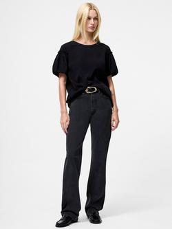 French Connection Light Crepe Top, Black - view 2, Black
