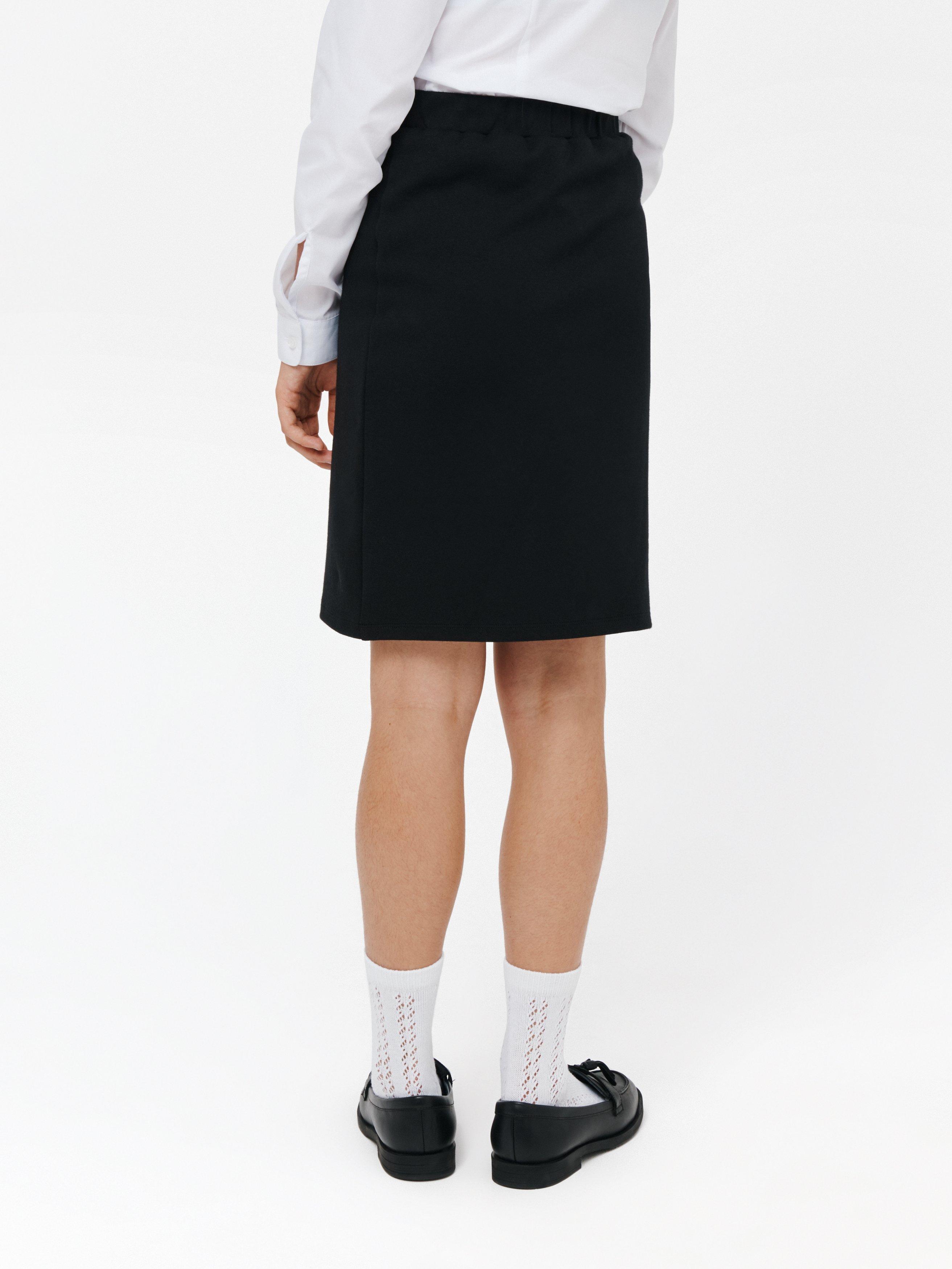 John Lewis Jersey Tube School Skirt Black