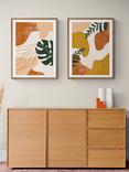 EAST END PRINTS Sundry Society 'Plants' Framed Print, Set of 2