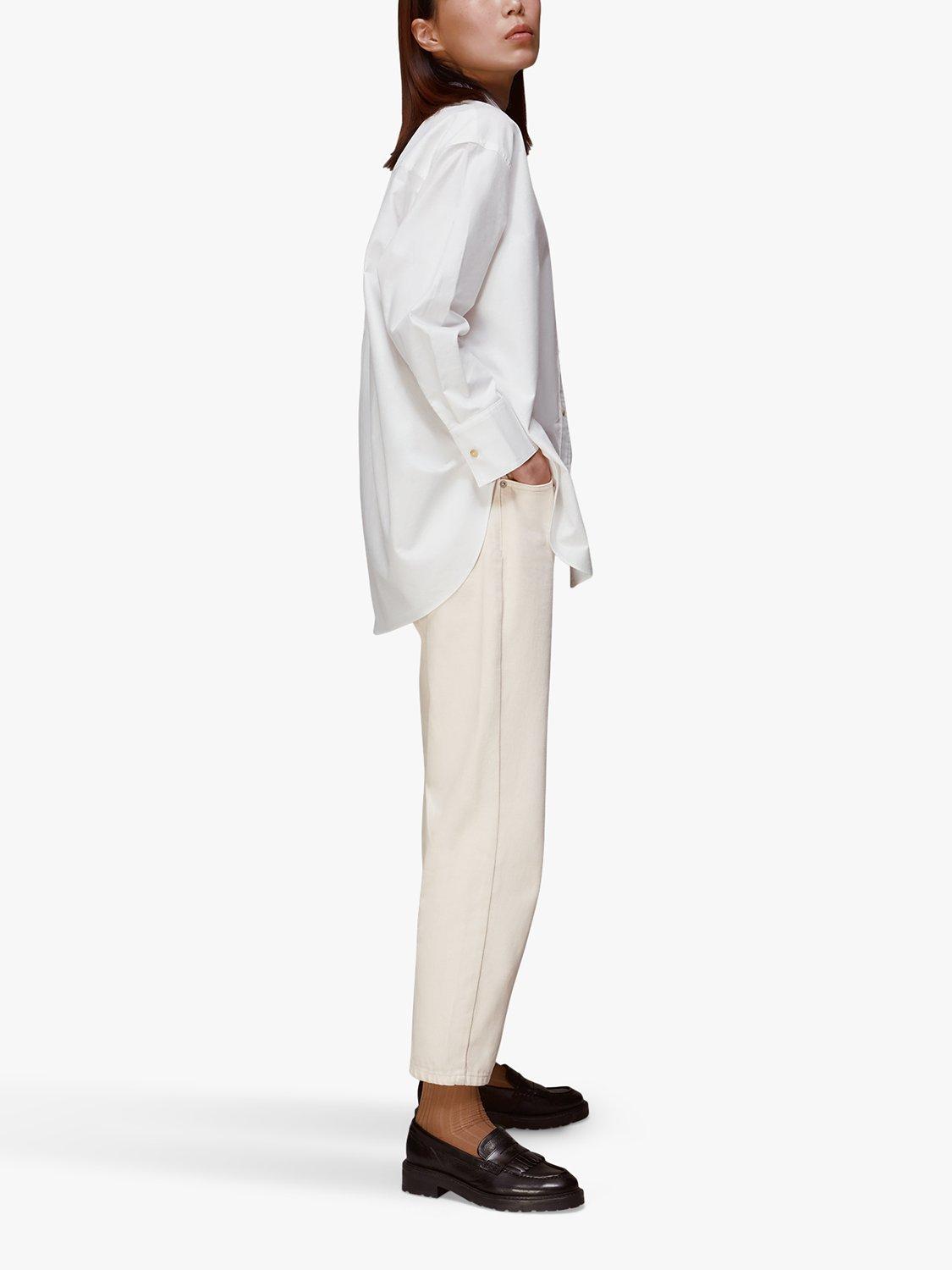 Whistles Oxford Pocket Detail Shirt, White