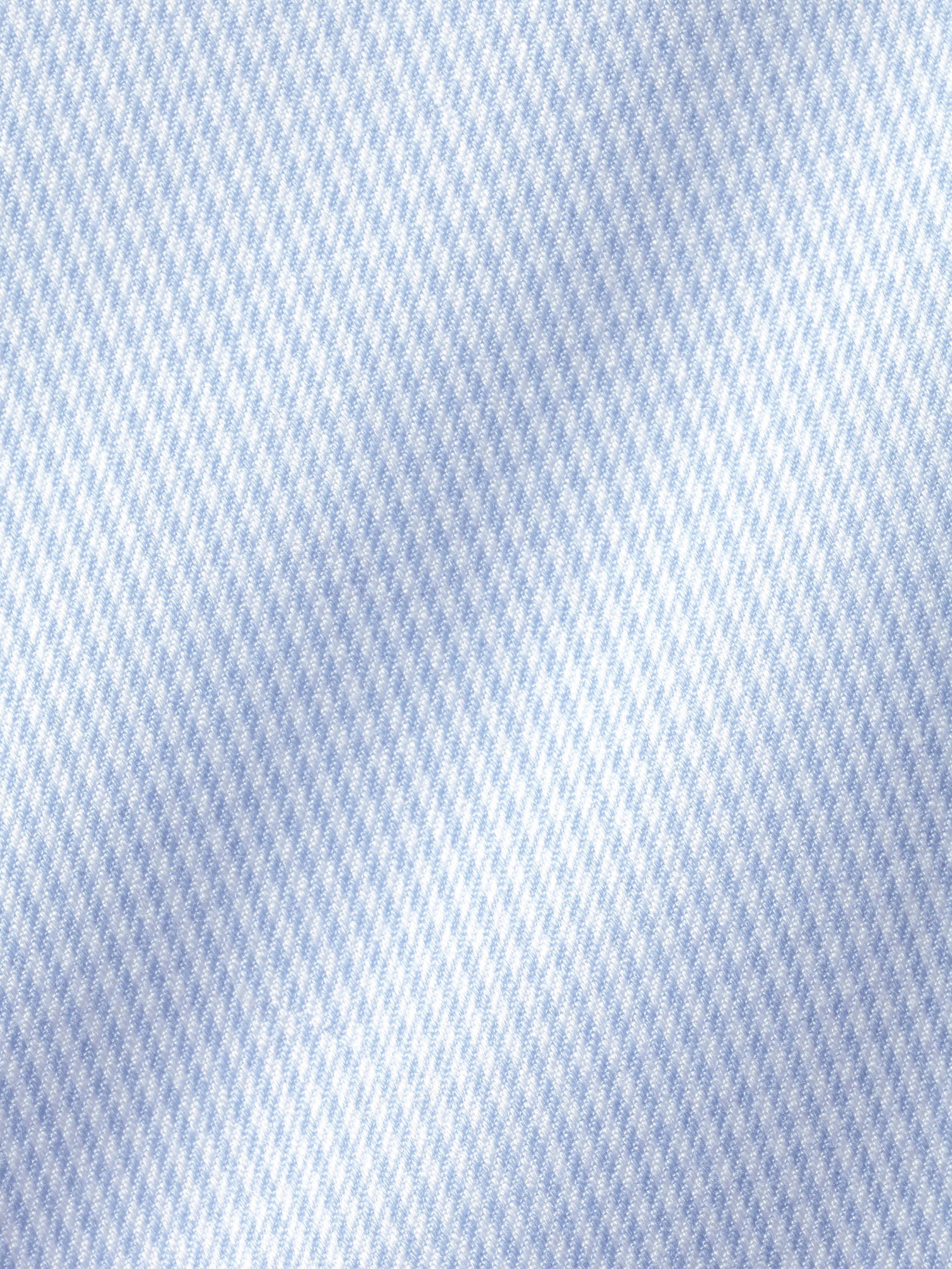 Product image 6 of 6, which shows Charles Tyrwhitt Non-Iron Puppytooth Slim Fit Shirt, Sky, 14.5 33