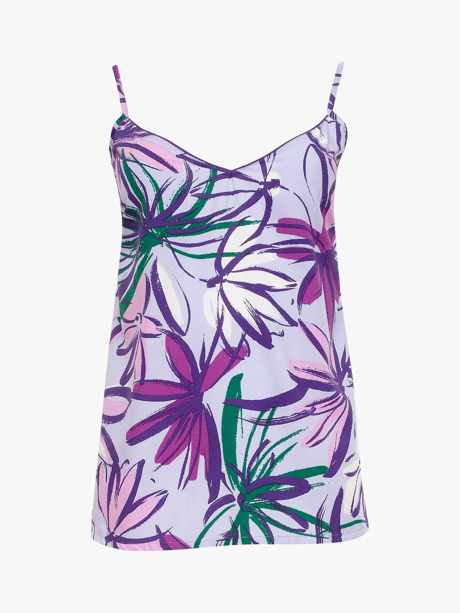 Product image 3 of 4, which shows Cyberjammies Tilly Floral Camisole Pyjama Set, Lilac, 8