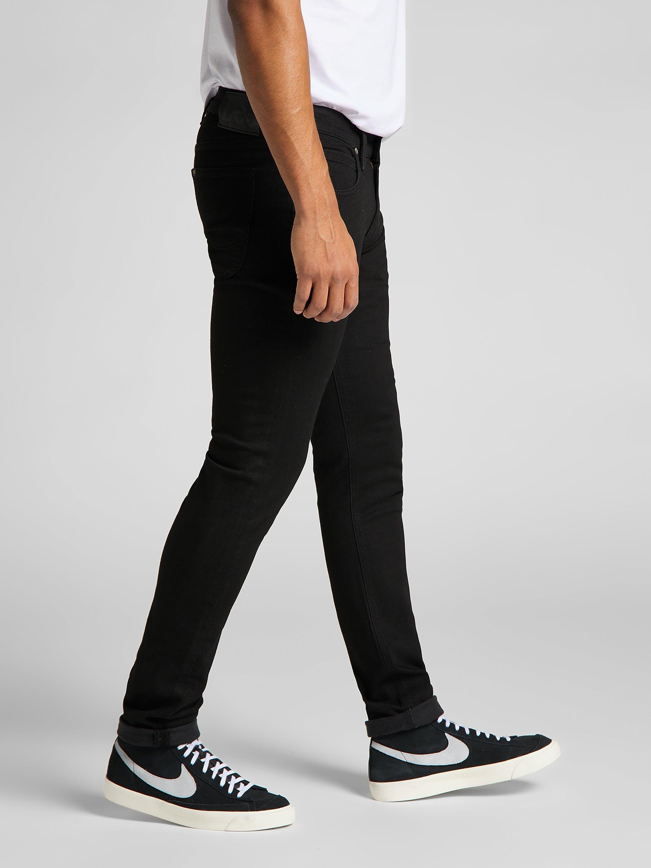 Product image 6 of 6, which shows Lee Luke Slim Fit Jeans, L719HFAE - Clean Black, 30S