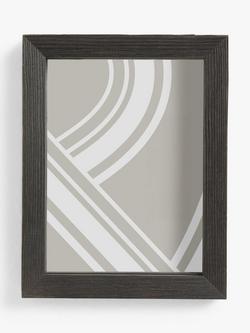 John Lewis Pine Wood Floating Photo Frame, Black, Black