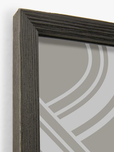 John Lewis Pine Wood Floating Photo Frame, Black - view 2, Black