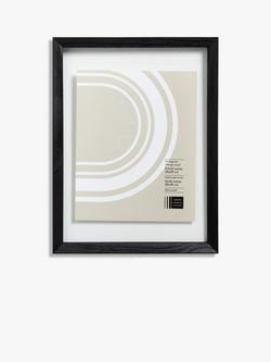 John Lewis Pine Wood Floating Poster Frame, Black, Black