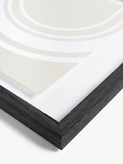 John Lewis Pine Wood Floating Poster Frame, Black - view 2, Black