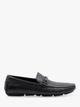 Dune Beacons Leather Loafers, Black-leather