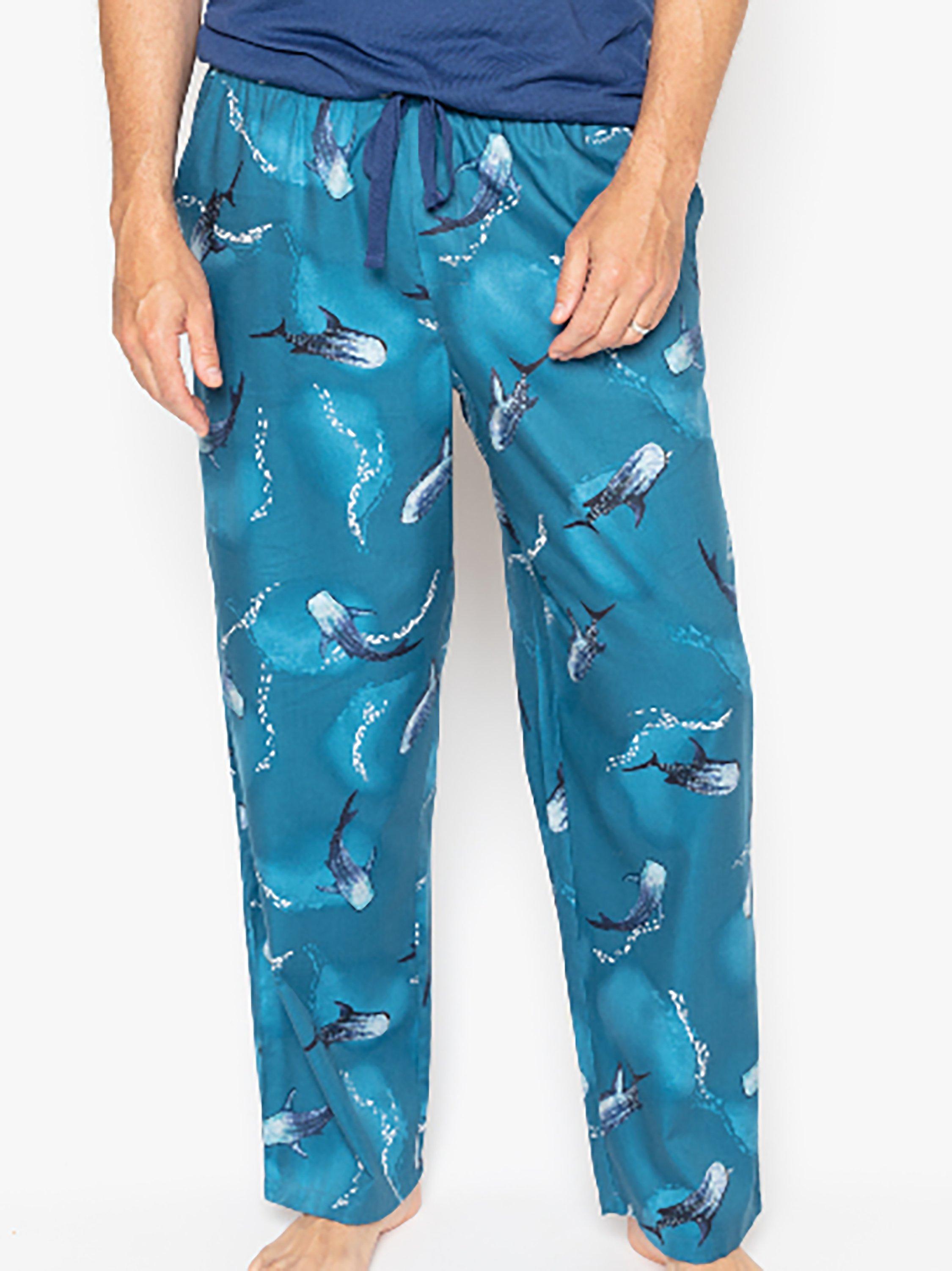 Cyberjammies George Whale Print Pyjama Bottoms, Blue