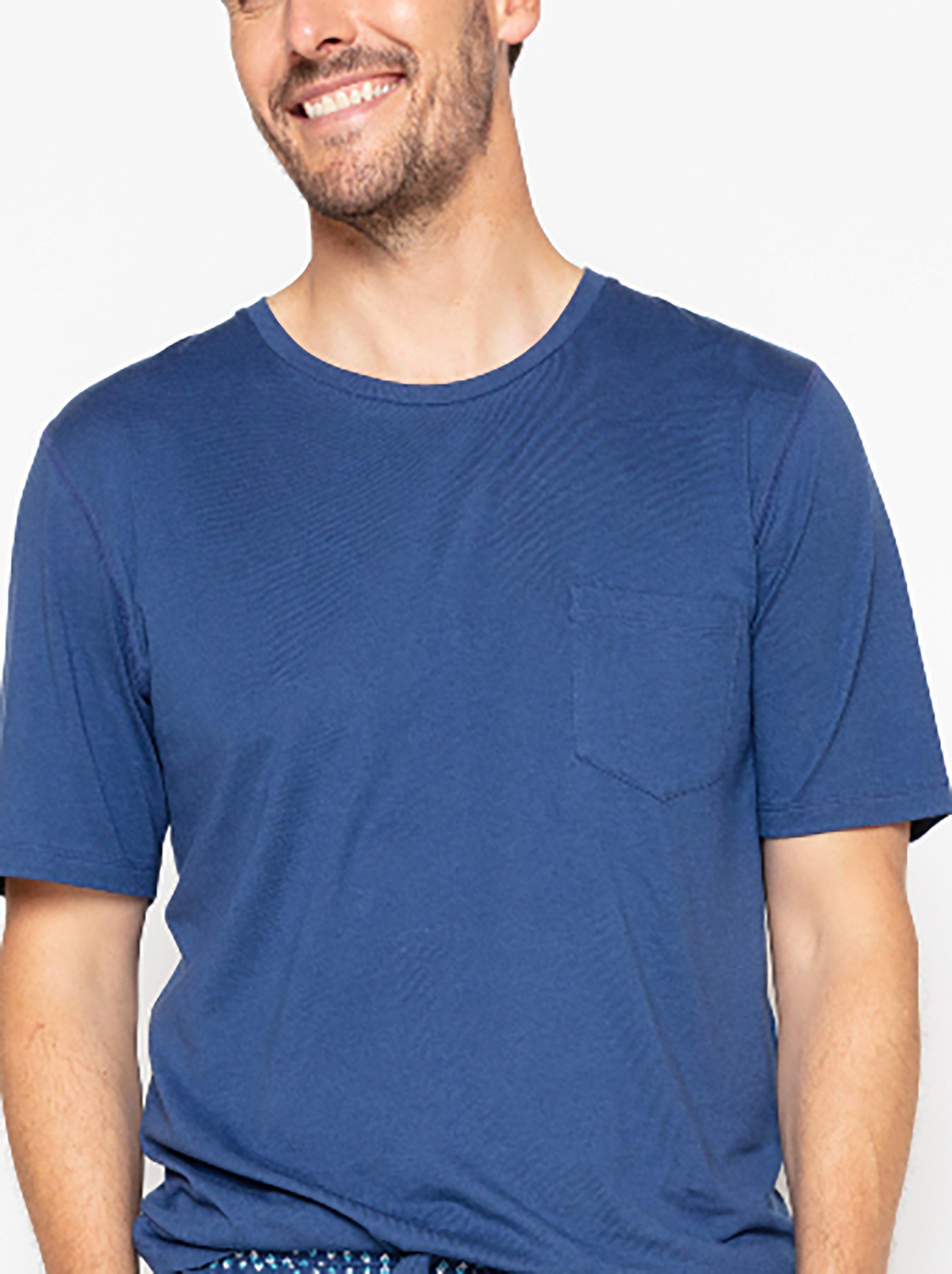 Cyberjammies George Short Sleeve Lounge Top, Blue