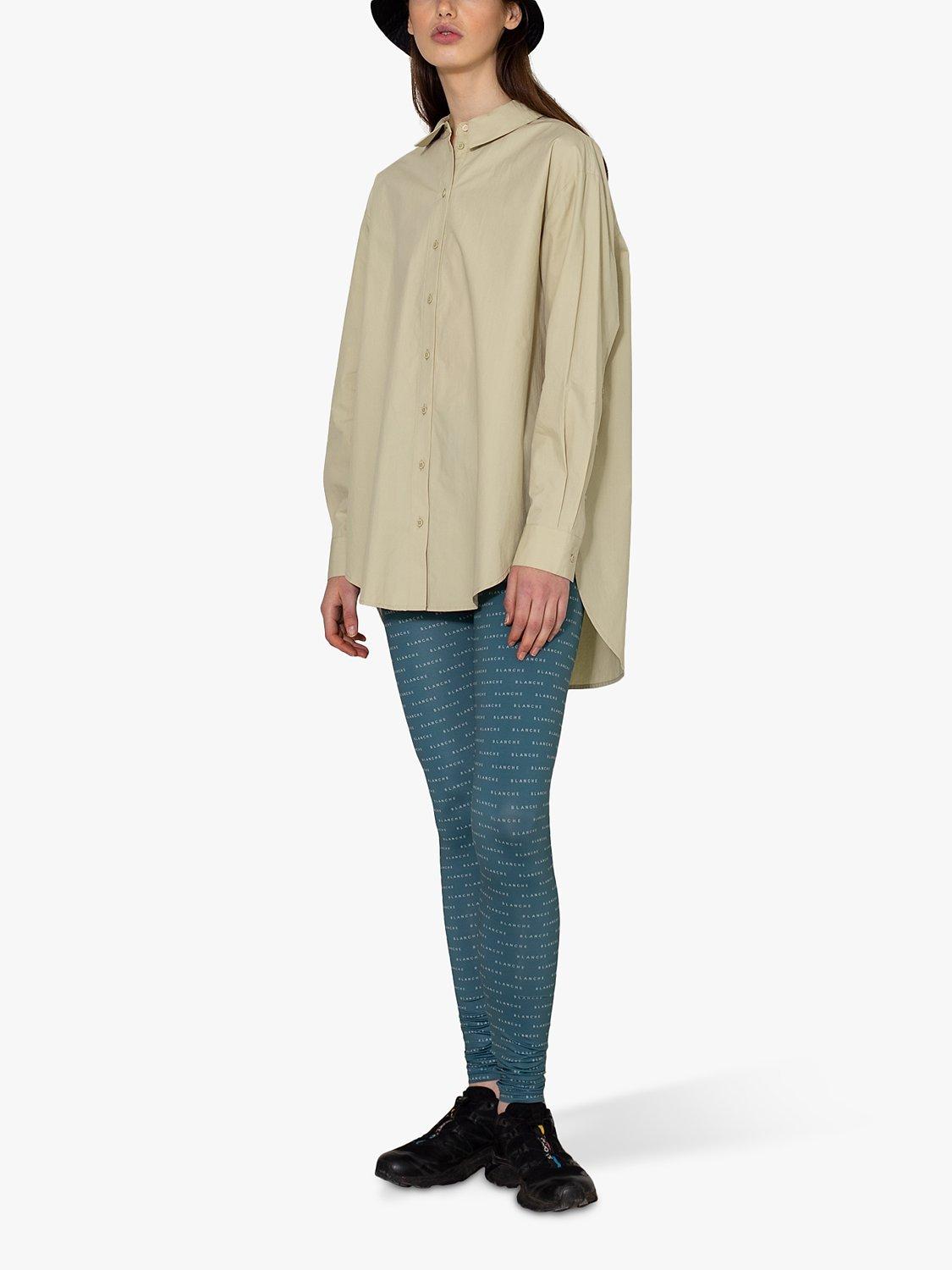 BLANCHE  Comfy Logo Print Leggings, North Atlantic
