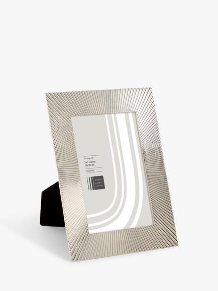 John Lewis Sunbeam Metal Photo Frame, Silver