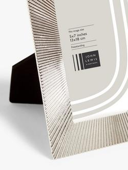 John Lewis Sunbeam Metal Photo Frame - view 2, Silver